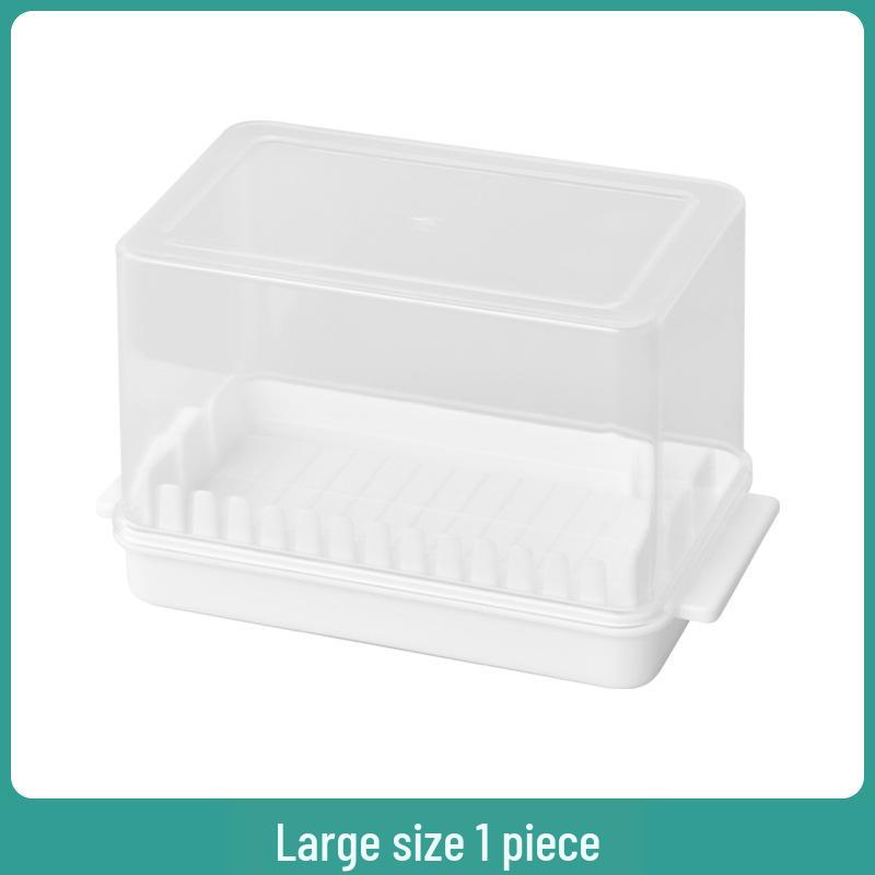 Butter Storage & Cutter Box with Lid and Divider for Fresh-Keeping Bread