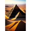 Egyptian Pyramid Temple Sphinx Prints Poster Canvas HD Painting Modern Wall Art Pictures For Living Room Bedroom Home Decoration