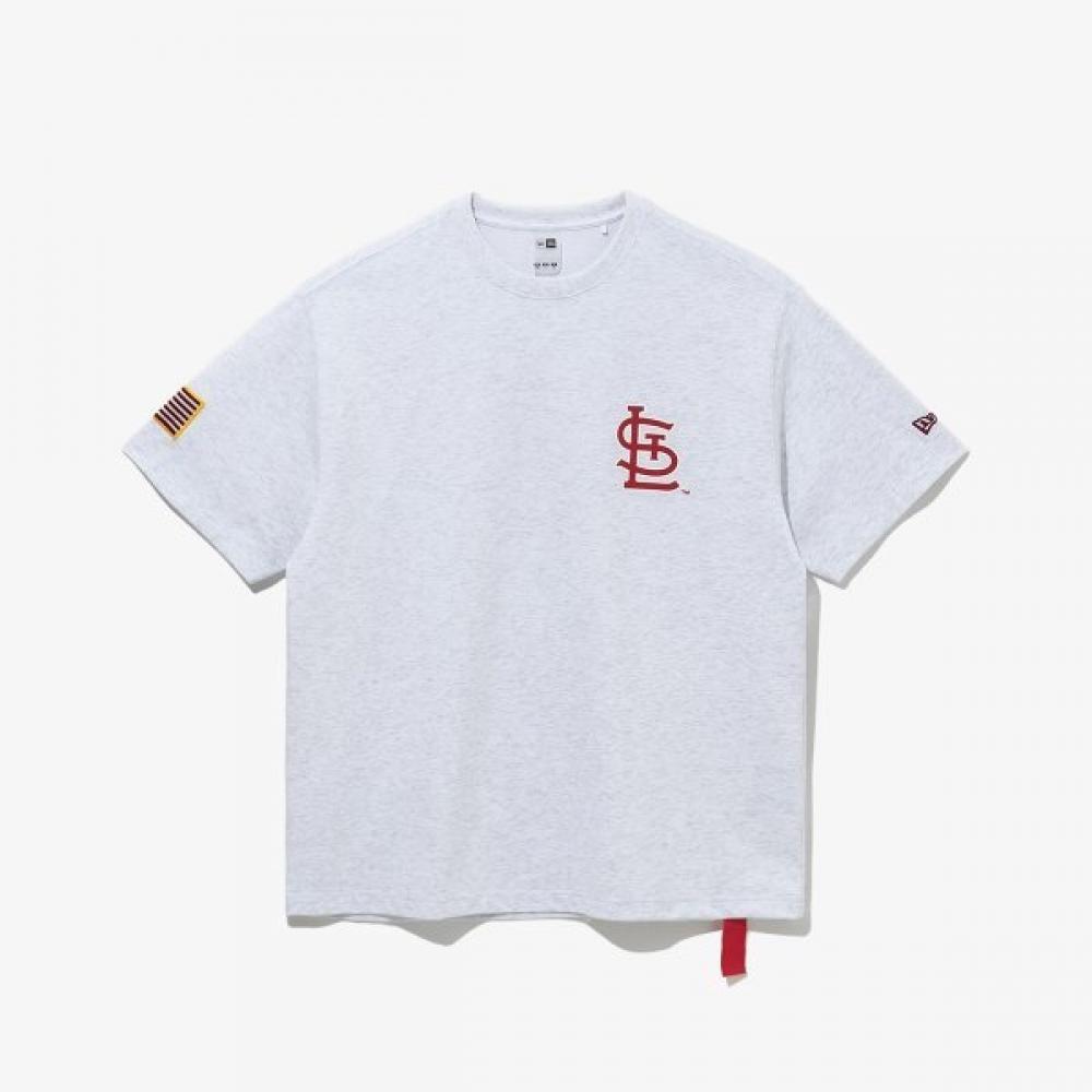 New Era ST. Louis Cardinals World Series Champion T shirT heaTher Gray 14700226 GREY/S