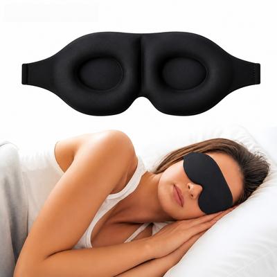3D Stereoscopic Sleep Mask, Zero Eye Pressure Mask, with Adjustable Straps, for Deep Sleep, Travel, Nap, Yoga Relaxation