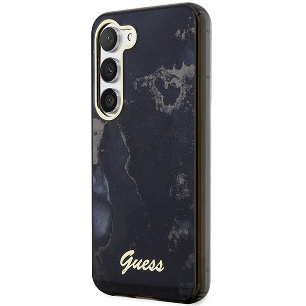 Etui Do Samsung Galaxy S23 Guess Golden Marble Czarne