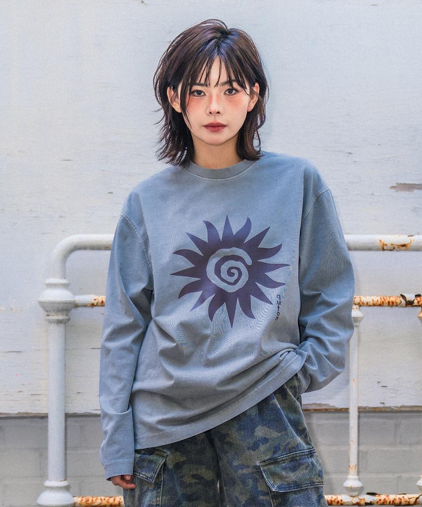 QUTON Itsun Pigment Long Sleeve T-Shirt 3 Colors