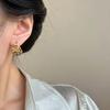 Super Flash Black Zircon Earrings, Premium Sense Earrings, Temperament, Premium Atmosphere 20 Tide Earrings, Earrings.