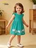 Summer Girls' Princess Tank Dress - European & American Style, Cotton Knit, Toddler Round Neck Skirt