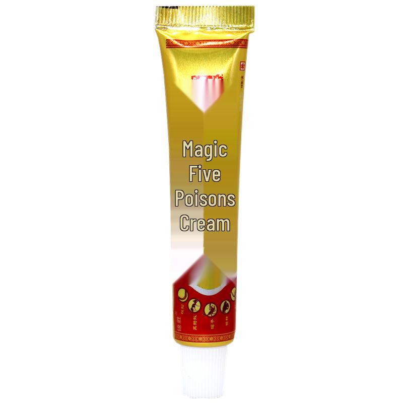 Антибактериальный травяной крем для кожи Jinsheng Miao 18 г - Формула Пяти Ядов 15g per box
