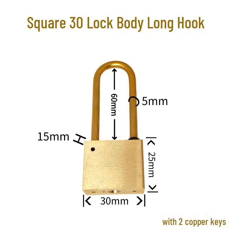 

RSRDDY Explosion-Proof Copper Lock with Long Hook