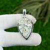 Pear Tree Agate Stone New Engagement Sister Wedding Pendant Jewelry 925 Silver