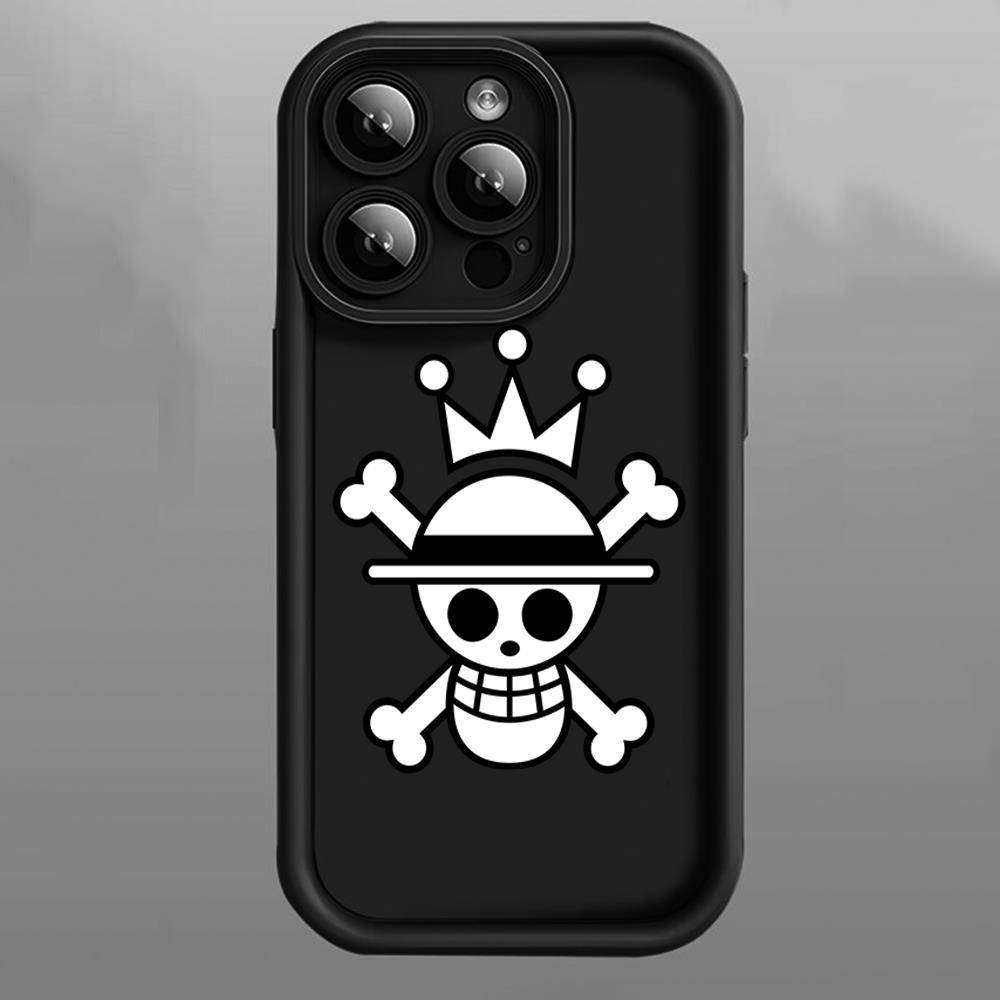 D-35 One Piece Logo Case for iPhone 15 14 13 12 8 Plus Samsung S24 S23 Ultra A04S A05S Huawei P40 P50 P60 Nova 11 Pro Max OPPO A17K Reno 10