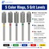 1pc Round Top Cylinder Nail Drill Bit Nail Milling Cutters Stainless Steel Nail Bits for Acrylic Gel Removal Nail Shaping Manicure E File Salon Tool