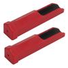2Pcs Billiard Pool Cue Tip Sander Light Weight Cue Tip Shaper Red Durable Plastic File Burnisher for Home Club