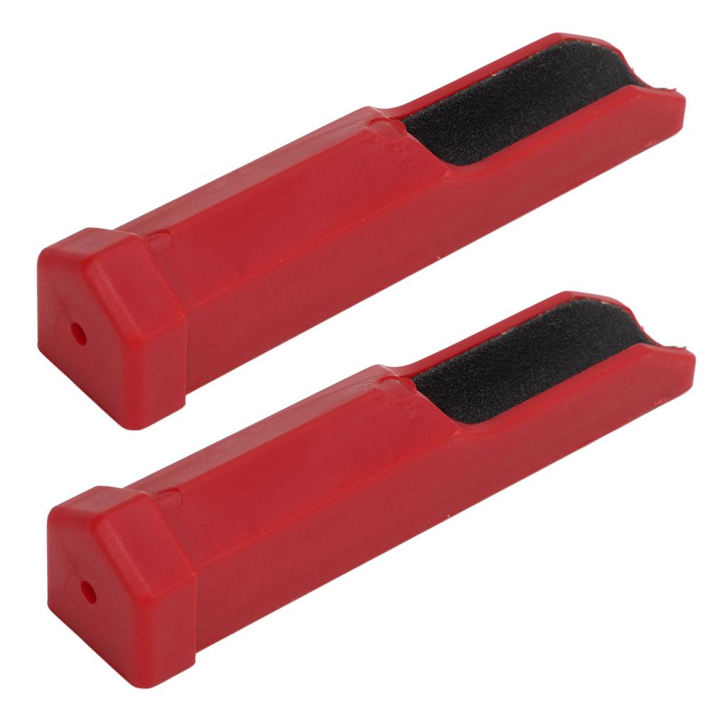 2 Stück Billard Pool Queue Spitze Schleifer Leichtgewicht Queue Spitze Former Rot Langlebige Kunststoff Feile Polierer