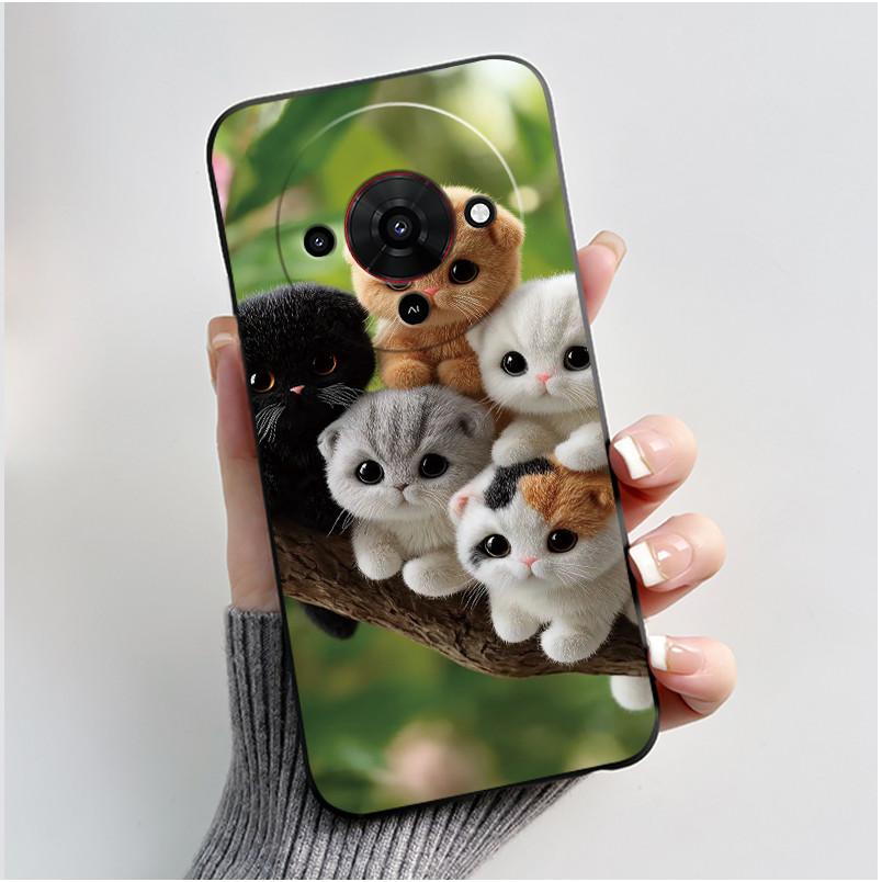Phone Casing For ZTE Blade A76 5G Z2469N Soft Case Aesthetic Luxury Cute Cool Boys Girls Black Matte Shockproof Back Shell Cover