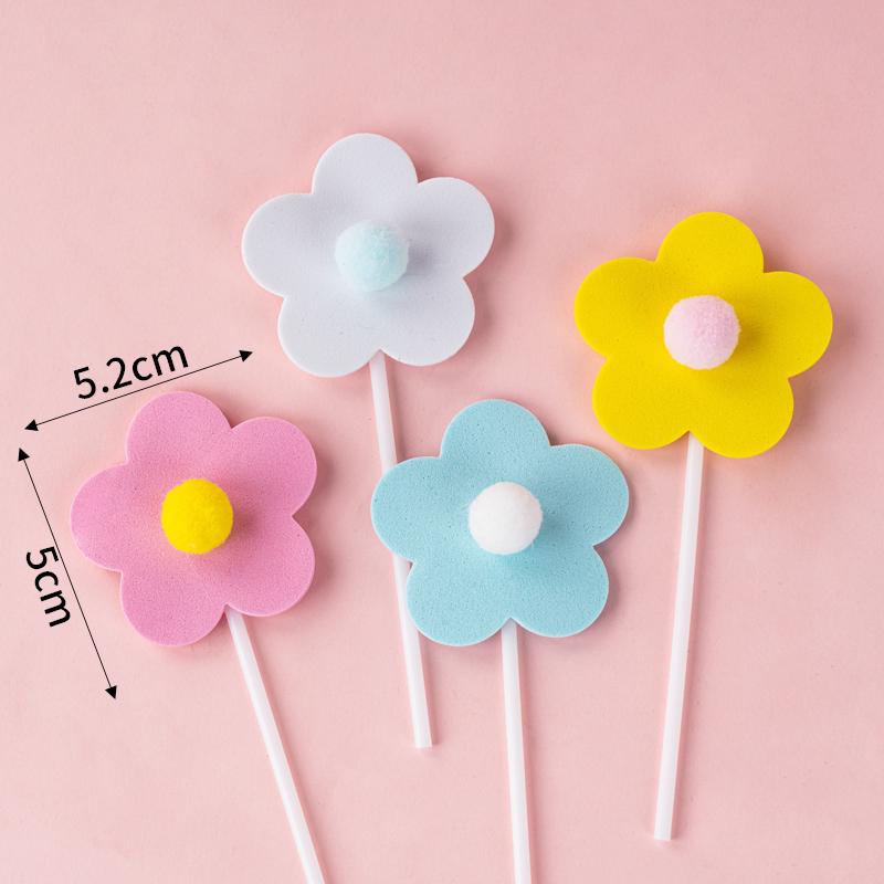 Colorful Macaron Cartoon Birthday Candle Decorations