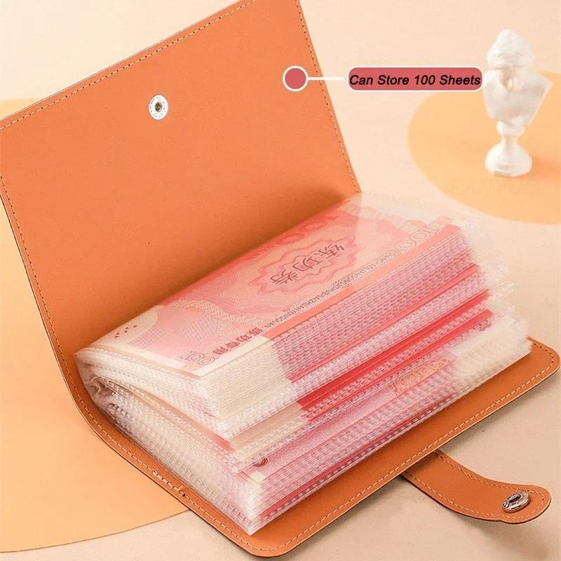 100 Pockets Cash Collect Book Savings Money Banknote Album Notebook Savings Binder Budget Savings Challenges Books Waterproof