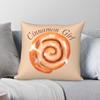 Cinnamon Roll Girl Square Pillowcase Polyester Linen Velvet Printed Zip Decorative Car Cushion Case X