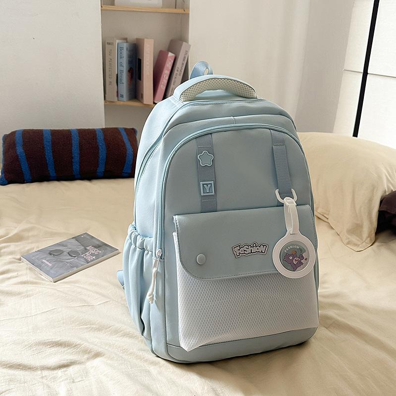 High value, fresh and sweet, candy-colored backpack, lightweight and large-capacity backpack for junior high school students