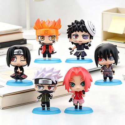 2026 Figuras de Anime Naruto Shippuden Hinata Sasuke Itachi Kakashi Obito Figuras de Acción Versión Q Juguetes de PVC Regalo Pequeño Coleccionable
