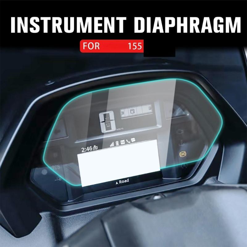 Clear Motorcycle Display Film for 155 2025, Pre-Cut TPU Dashboard Cover Set for Scratch and Dust Reduction in Daily Commuting Use