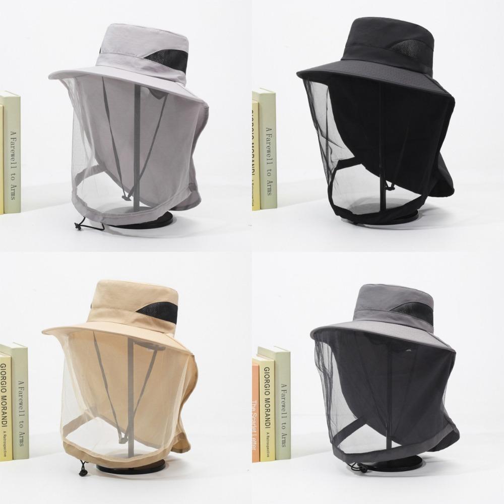 Mesh Mosquito Hat Anti Mosquito Insect Insect Proof Cap New Camping Hat  Outdoor