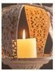French Crown-Shaped Hollow Candlestick: European Retro Tabletop Ornament for a Cozy B&B Atmosphere