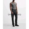 Spring New Men's Wear Stretch Sports Slim-Fitting Vest Sleeveless Inner Match Fitness Wait Lifting T-shirt 4087453