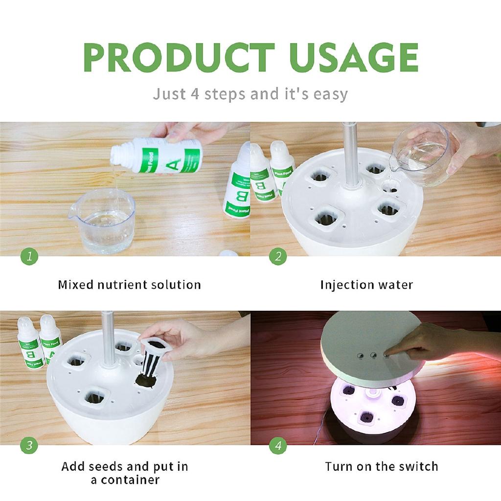 IGS-01 Indoor Plant Hydroponics Grow light Soilless Cultivation Plant Grow Light Lamp For Plant Indoor Nursery Flower