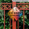 2D Flat, 1pc - Design Featuring A Cat Paradise Theme, This Metal Wall Decor Gift for A Friend Is A Vintage Sign Suitable for Decorating Living Rooms