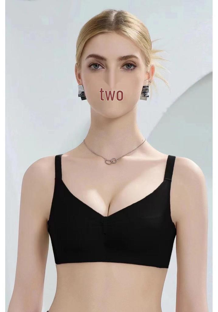 2502 Seamless Wire-Free Push-Up Bra for Small Busts, Solid Color, Medium Thickness, Magnetic-Free, Sexy Design