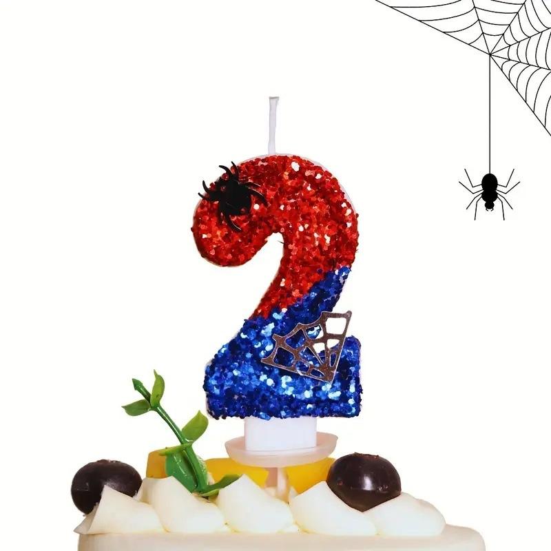 Number Candle 0-9 Birthday Cake Candle Glitter Design for Baking Decoration Party Supplies with Candle Holder Suitable for Children and Adults