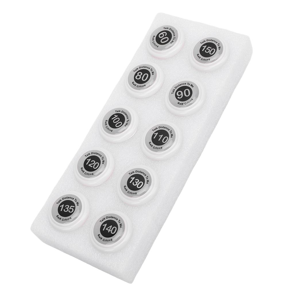 20pcs Club Distance Markers Ball Position Markers Club Yardage Sign ABS for Outdoor Sports White