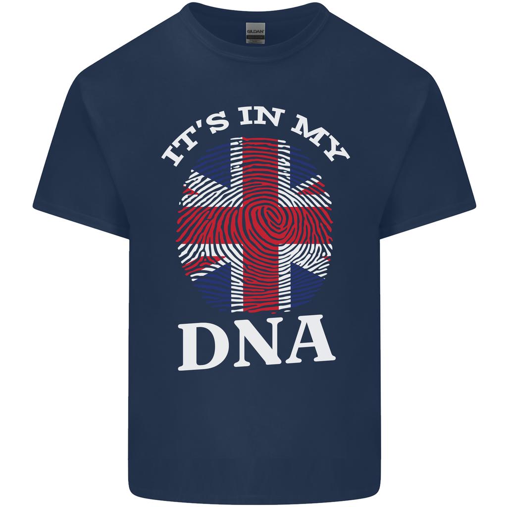 Britain Its in My DNA Funny Union Jack Flag Unisexs Light Cotton TShirt
