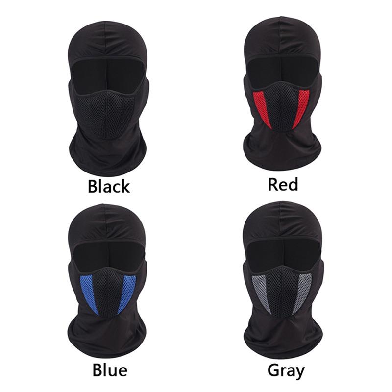 1pc Breathable Balaclava Motorcycle Full Face Mask Motor Cycling Bike Mask Motocross Helmet Cap Moto Riding Neck Face Mask