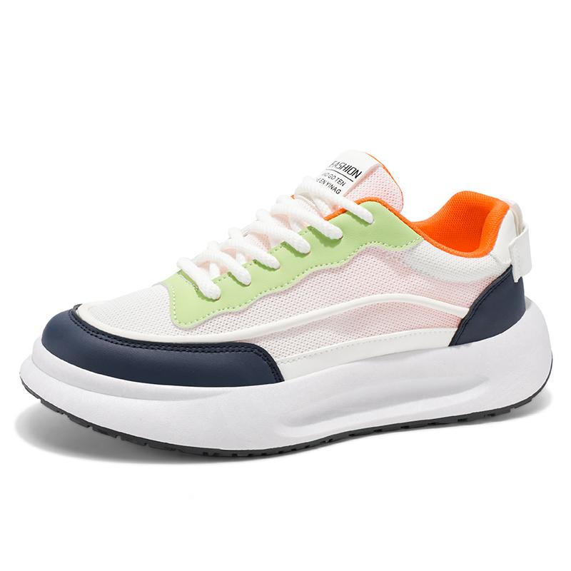 

Мужские новые сетчатые дышащие туфли на высоком каблуке с низким верхом, повседневные, с круглым носком, резиновой подошвой, удобные, уличные, противоскользящие, повседневные кроссовки 44 зелёный