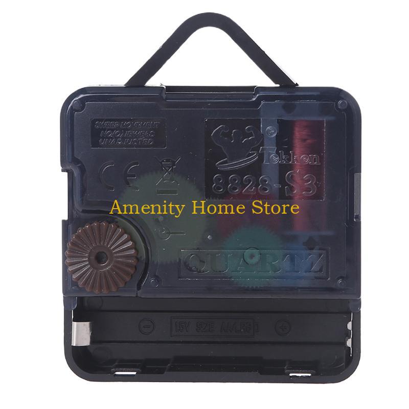 F26C Silent Quartz Wall Clock Movement Mechanisms Battery Powered DIY Repair Parts Replacement with Long Hands