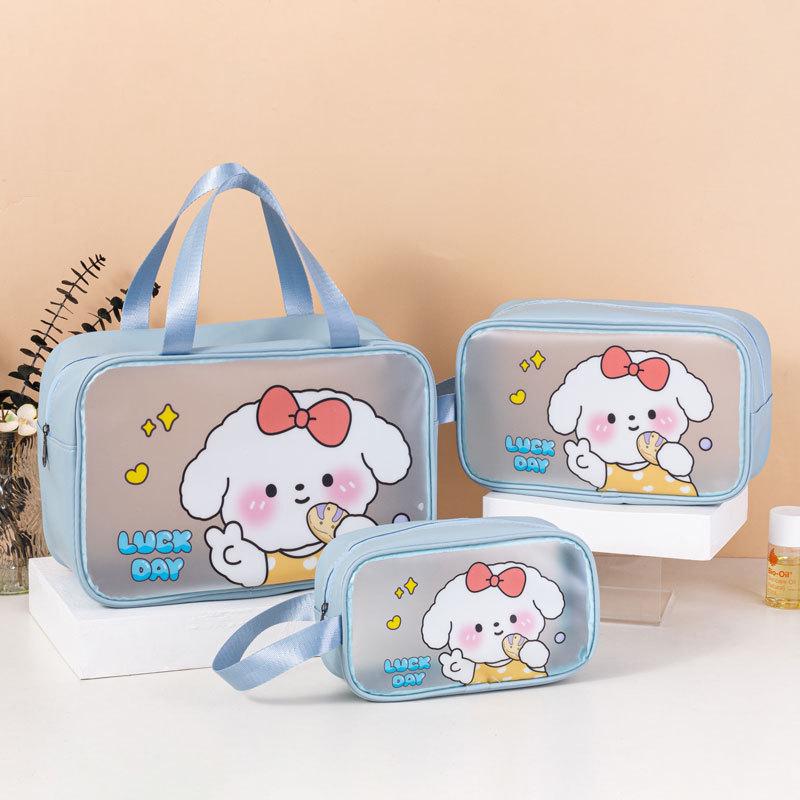 Waterproof Cartoon Wash Bag - Large Capacity PVC Toiletry & Cosmetics Travel Organizer for Women