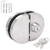 Glass Door Lock High Security Simple Installation High Friction Rugged Frameless Glass Lock with 3 Keys for Office Home