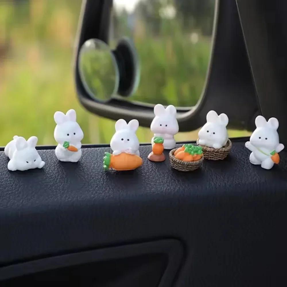 Auto-Mittelkonsolen-Ornament Niedlicher Cartoon-Hase Auto-Displaybildschirm-Dekoration Auto-Innenraum-Dekoration