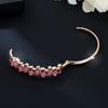 Retro Rose Red Fashionable Niche Inlaid Colorful Stone Bracelet