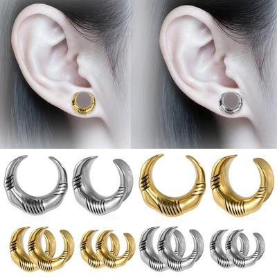 Twill Zátky do uší Tunely Nerezová ocel Piercing laloku Trendy Body šperky Chrupavka Helix Conch