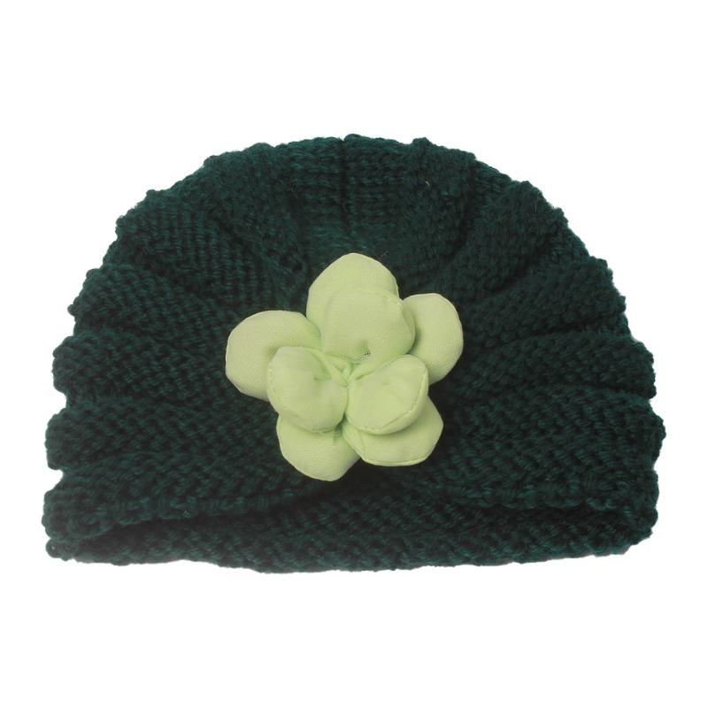 New Autumn and Winter Baby Fetal Hat, Children's Three-dimensional Flower Warm Hat, Cute Baby Knitted Hat