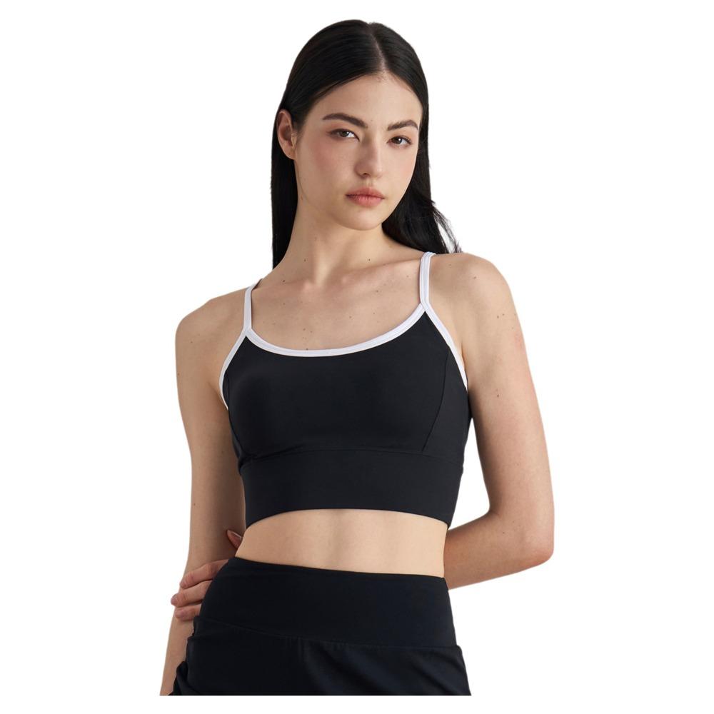Contrasting Color Sports Vest Splicing Design Fitness Bra Beautiful Back Sports Bra  Youth