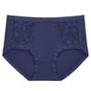 Women's Summer Ice Silk Mid-Waist Lace Panties - Breathable, Seamless, Comfortable with Antibacterial Cotton Crotch