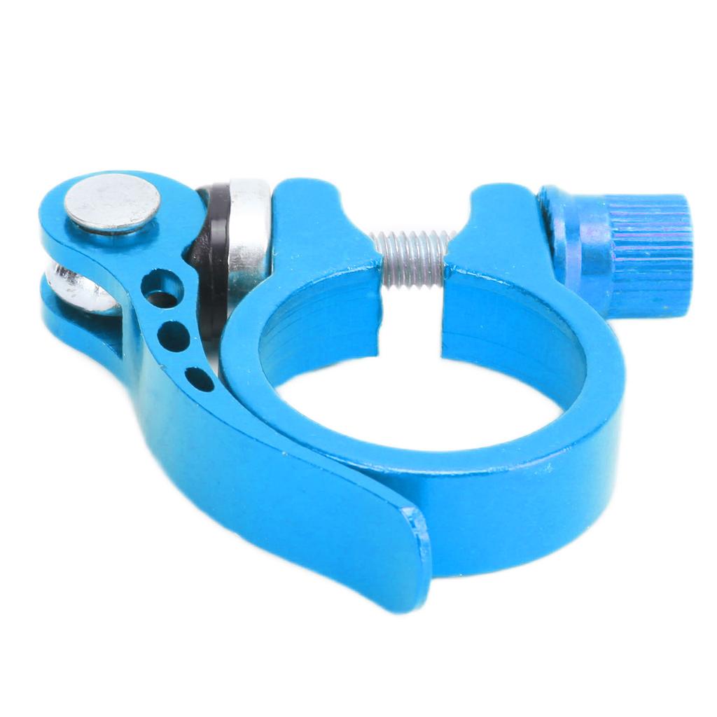 Sattelstützklemme Aluminiumlegierung Schnellspanner Sattelrohrklemme für Mountainbikes 3cm