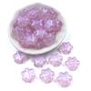 Creative Acrylic Loose Beads Fashion Beading Material Jewelry Making Bracelet 10pcs Fluorescent 6 Petal Flower Earrings for Necklace