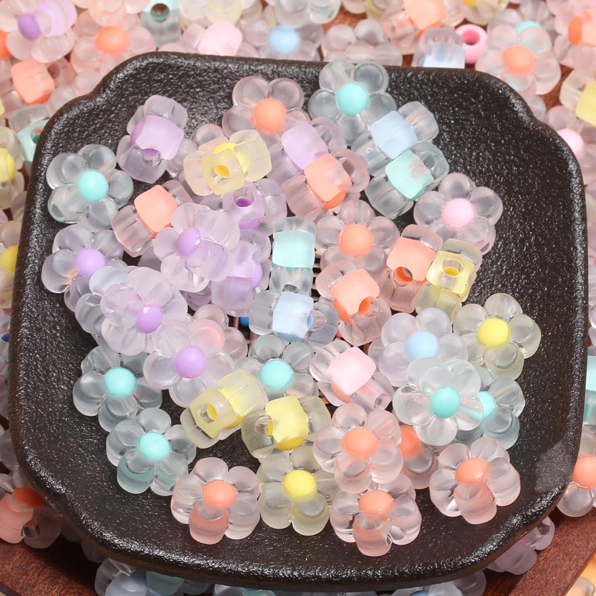 

500 г, около 930 шт., прозрачный/матовый браслет, ожерелье, банка «сделай сам», сердце, сливовые бусины, изготовление ювелирных изделий, материал ручной работы, мода