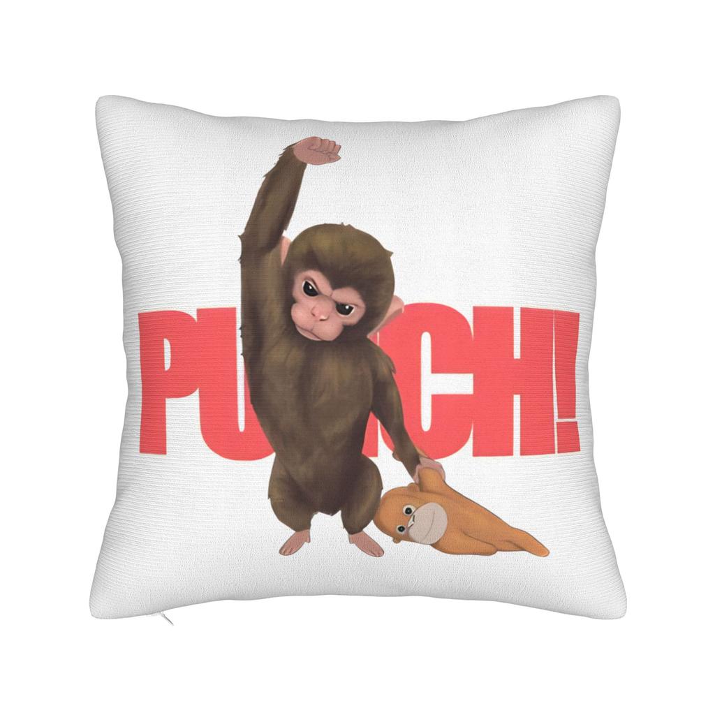 Punch Monkey Pillow Case  Cute Funny Pillow Cover Soft Pillowcases For Sofa Bedroom Home Decor