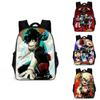 Polyester My Hero Academy Casual Backpack For Outdoor Travel Adjustable Strap And Spacious Design