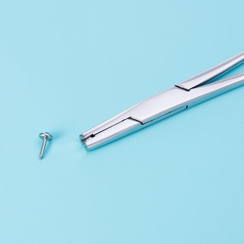 Stainless Steel Ball Holdings Pliers Tool for Body Piercing Practical Jewelry Pliers Unscrew Tight Ball for Designers