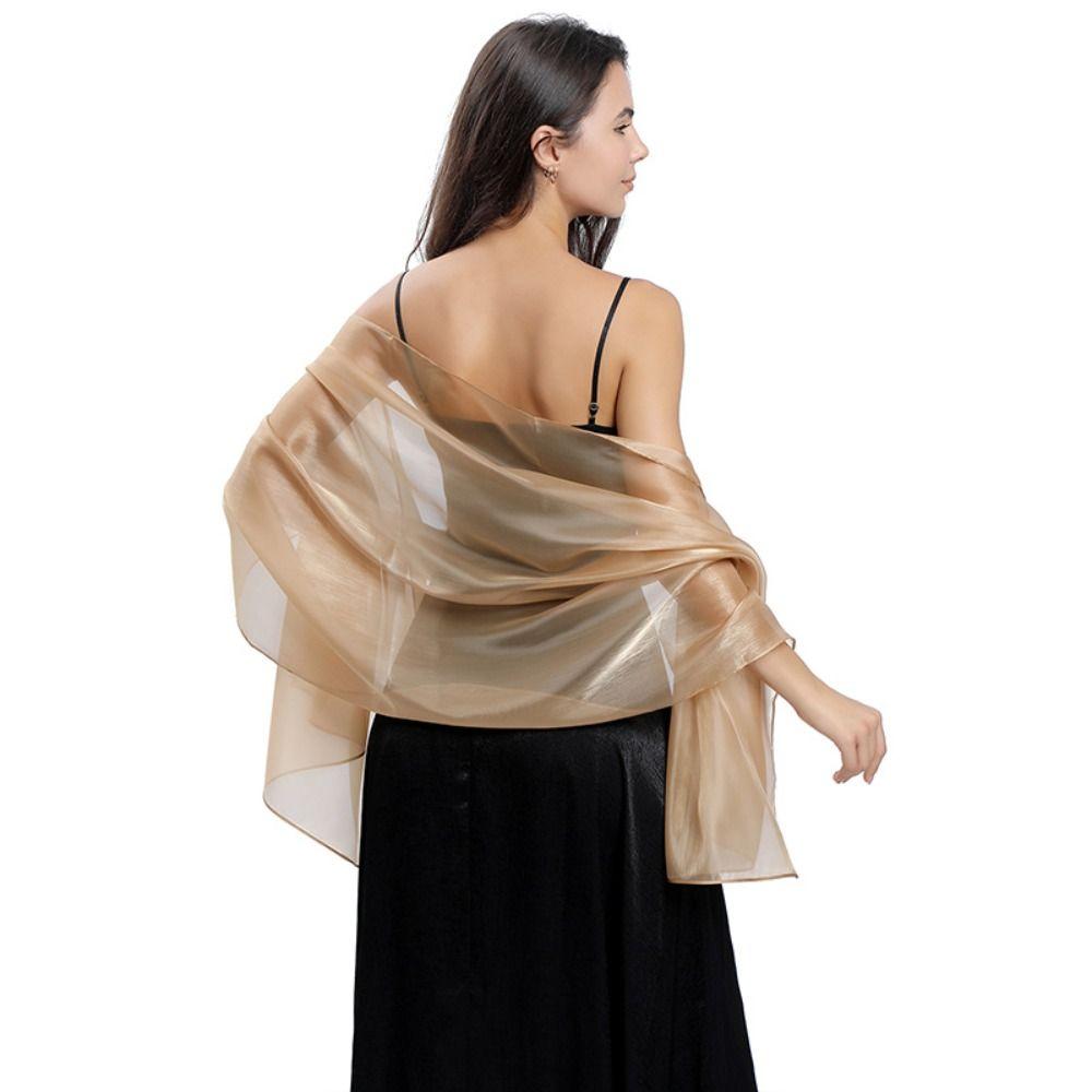 Silky Shawl Wedding Shawl Elegant Party Capes Decoration Scarf Retro Women Shawls Wraps Bridesmaid