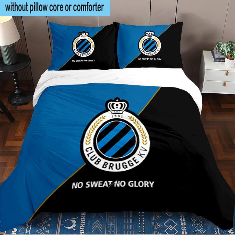 Club Brugge Fc Crest 3PCS Bedding set,Ideal for1pc Duvet Cover And 2pcs Pillowcases Perfect for Christmas gift,Ideal for Bedroom, Dormitory